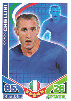 Giorgio Chiellini Italy 2010 World Cup Match Attax #135